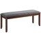 Versatile Upholstered Entryway Footstool Bench with Sturdy Wooden Legs